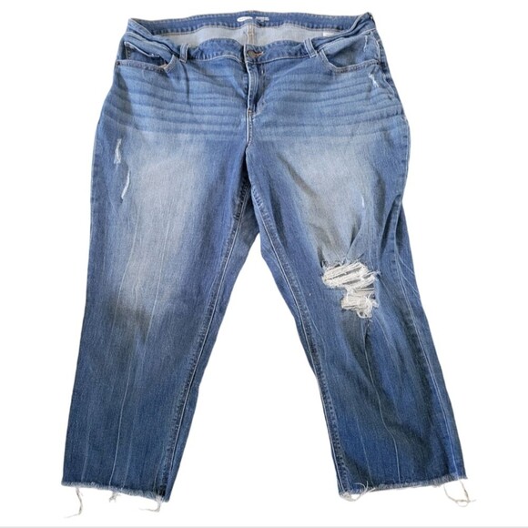 Old Navy The Power Jean Straight Ankle Jeans Size 22 Short - Picture 1 of 5